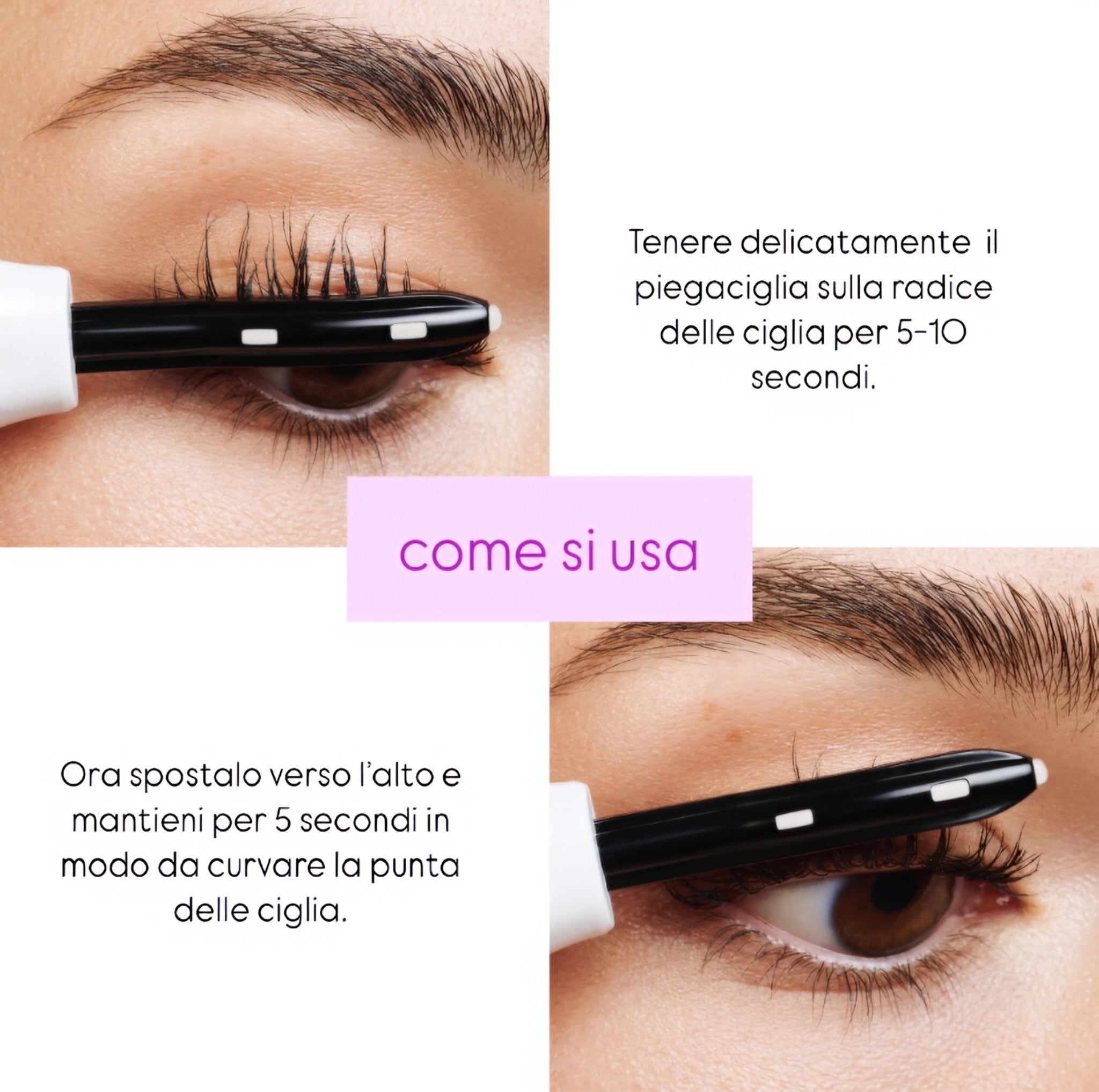 Crisalis- Piegaciglia Portatile Elettrico